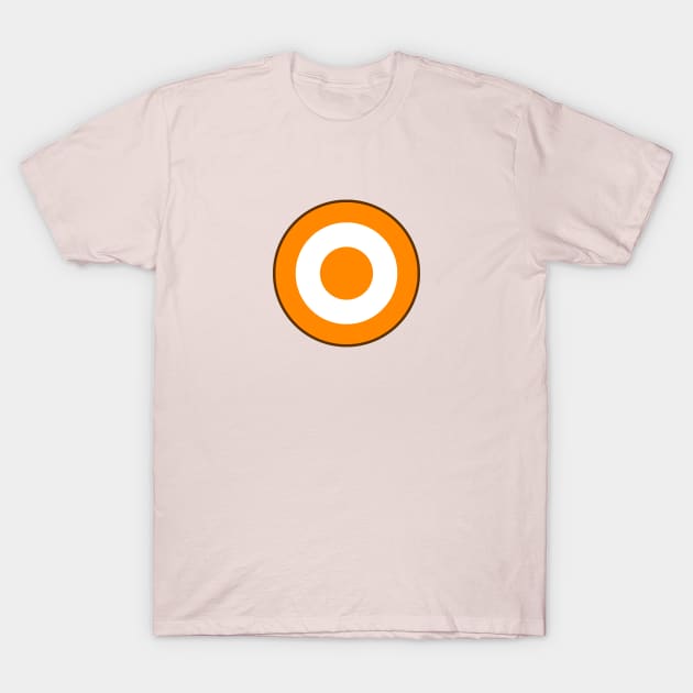 Orange and White Roundel T-Shirt by Alan Hogan